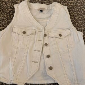 Universal Thread Cream Denim Vest